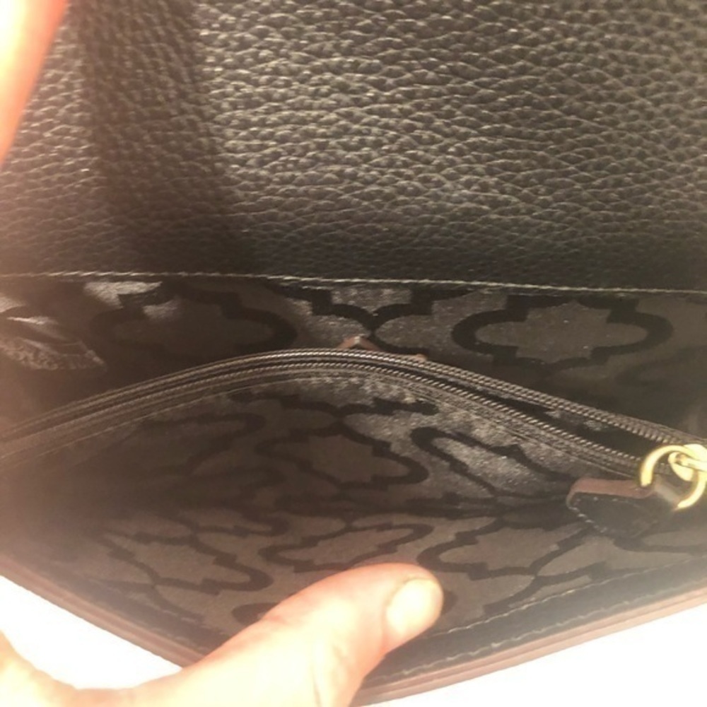 Oryany Python Embossed Leather Black Crossbody Bag - image 7